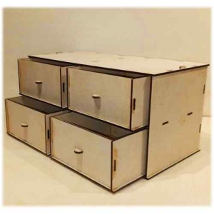 Stackable Drawer Making Kit Stackable Storage Kit - Double - 4 Drawers